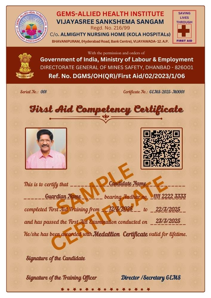 Medallion Certificate